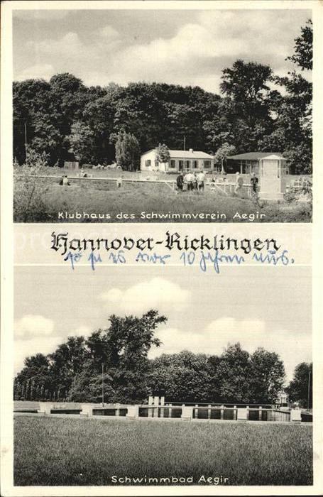 Ricklingen Klubhaus des SV Aegir mit Schwimmbad