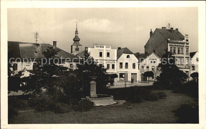 Kamenice nad Lipou Teilansicht Brunnen