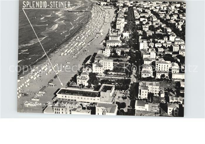 Cattolica Rimini Hotel Splendid Steiner Fliegeraufnahme