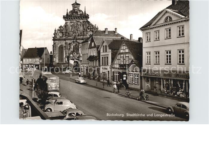 Bueckeburg Stadtkirche und Langestrasse