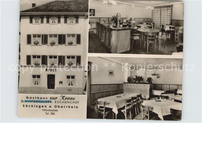 Saeckingen Rhein Gasthaus zur Krone Bar Gaststube