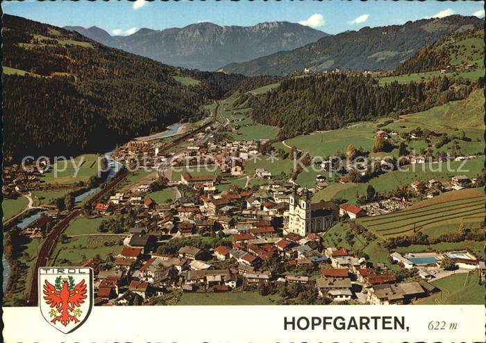 Hopfgarten Brixental Fliegeraufnahme Barocke Pfarrkirche