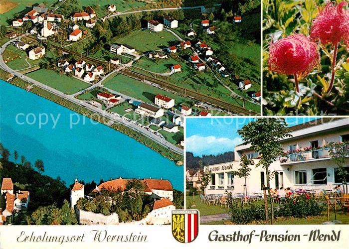 Wernstein Inn Fliegeraufnahme Gasthof Pension Wendl