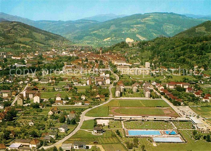 Wolfsberg Kaernten Fliegeraufnahme mit Stadionbad