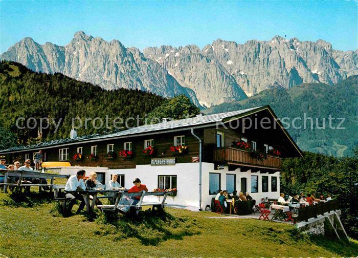 Koessen Tirol Alpengasthof Scheibenwald Berglift Endstation