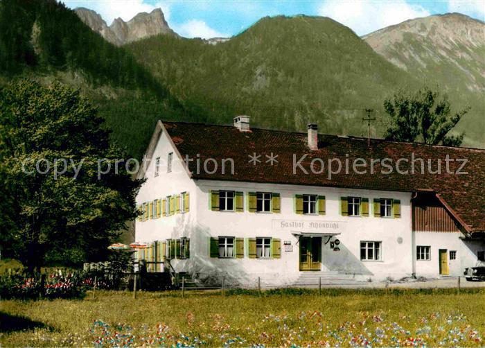 Schoenbichler Horn Gasthaus mit Hochhalm und Aggenstein