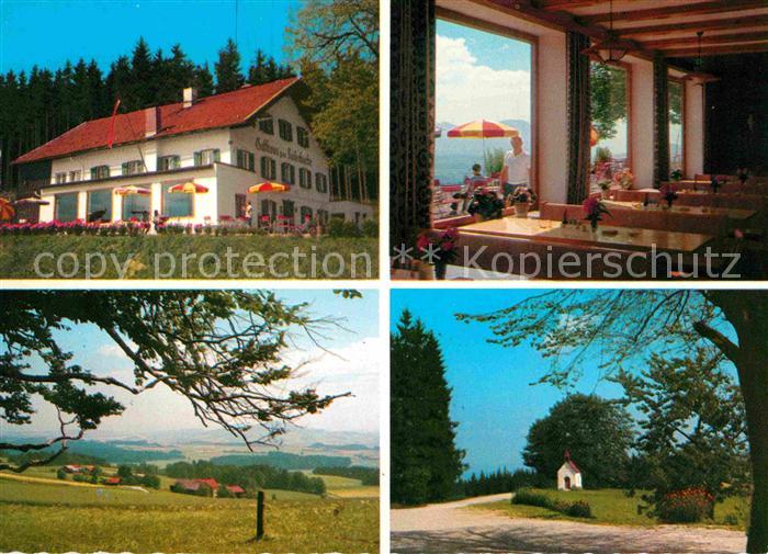 Obertrum See Gasthaus Kaiserbuche Gastraum Panorama Kapelle