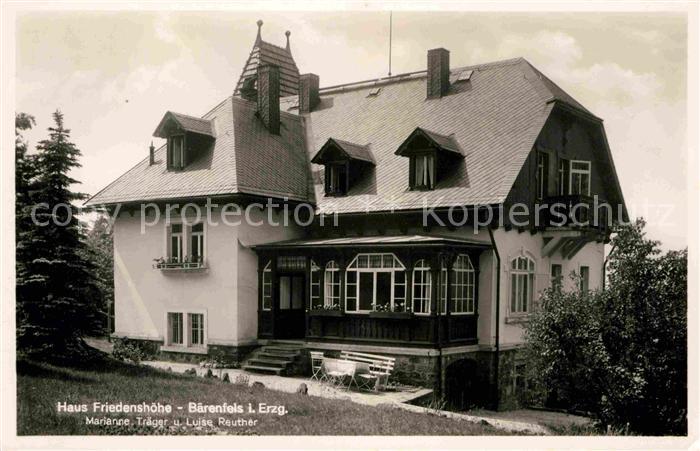 Baerenfels Erzgebirge Haus Friedenshoehe
