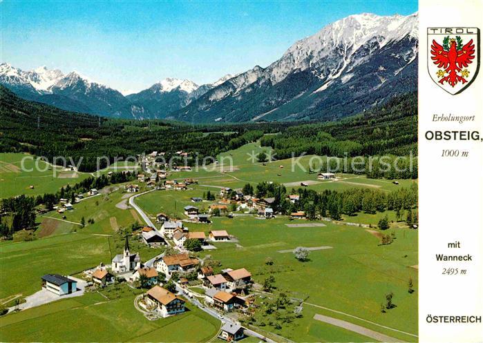 Obsteig Tirol Panorama mit Wanneck
