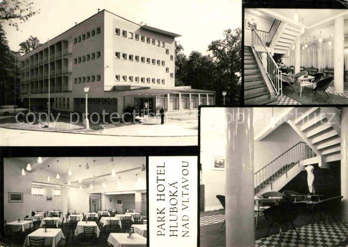 Hluboka Vltavou Park Hotel Aussenansicht Speisesaal Tre