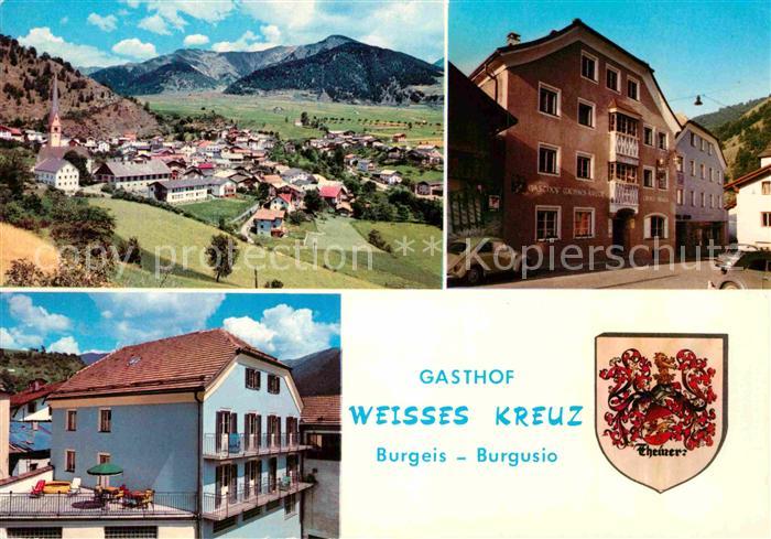 Burgusio Gasthof Weisses Kreuz Teilansicht