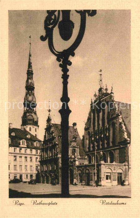 Riga Lettland Rathausplatz