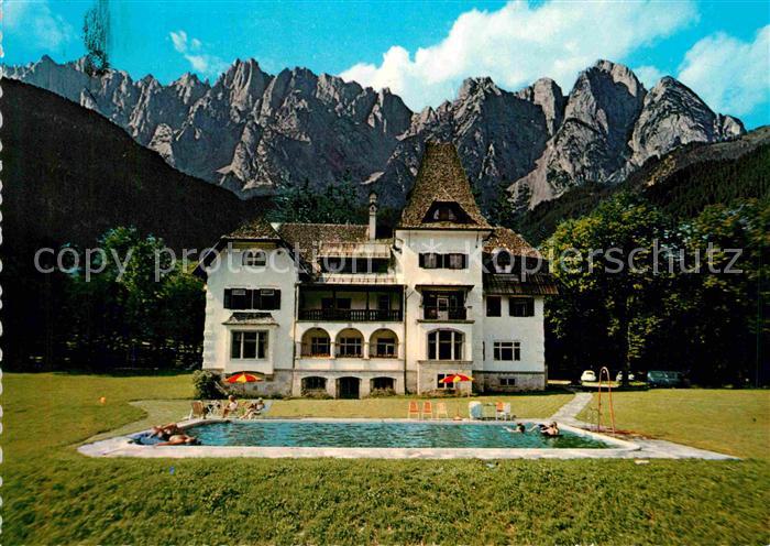 Gosau Oberoesterreich Pension Koller mit Freibad