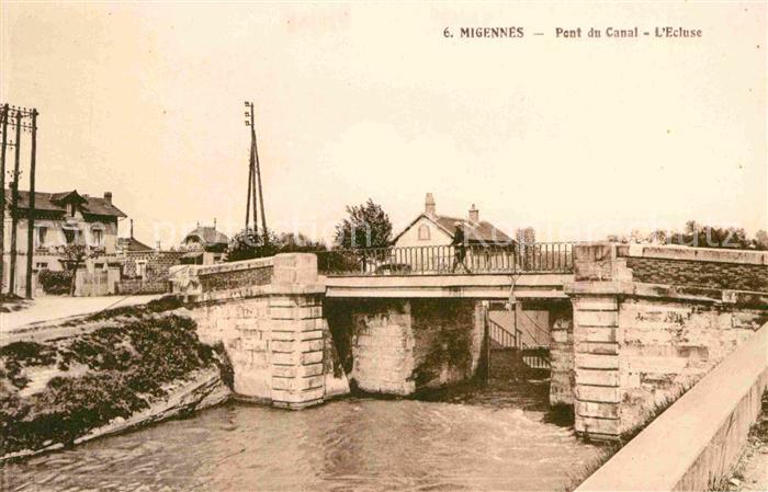 Migennes Pont du Canal L Ecluse