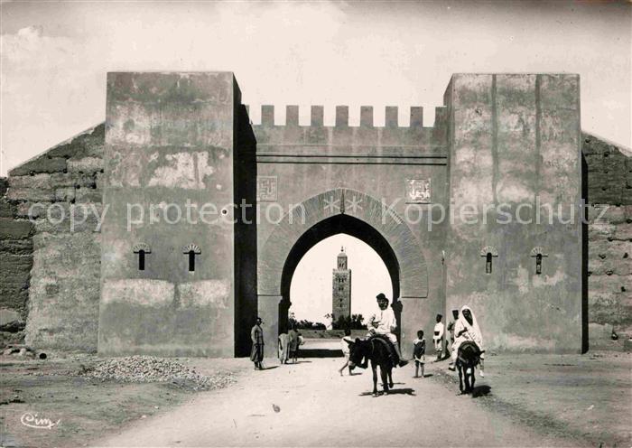 Maroc Marokko La porte nouvelle Koutoubia