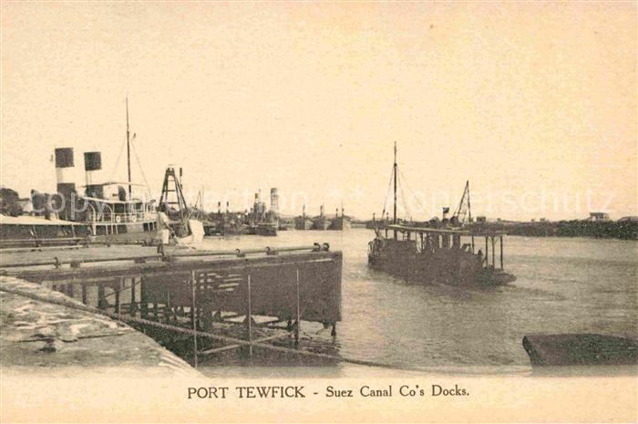 Port Tewfik Suez Canal Co Docks Damfper