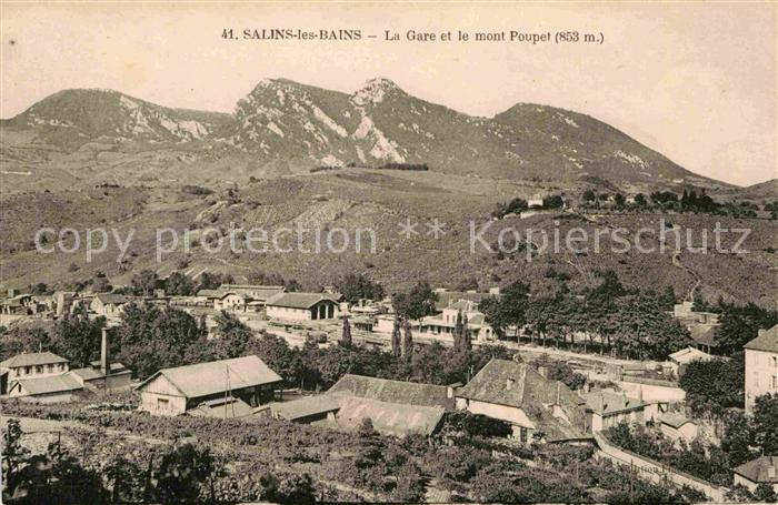 Salins-les-Bains Gare et le mont Poupet