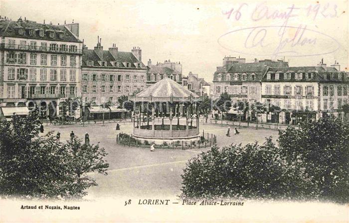 Lorient Morbihan Bretagne Place Alsace Lorraine