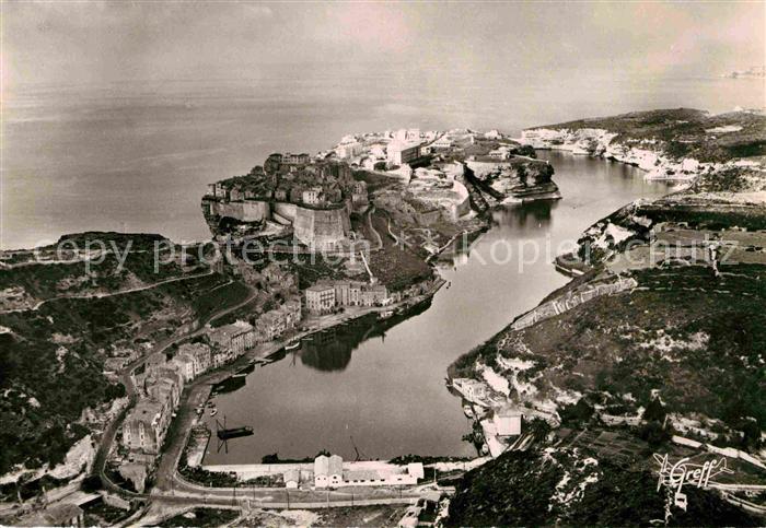 Bonifacio Corse du Sud Fliegeraufnahme Ville et le Port
