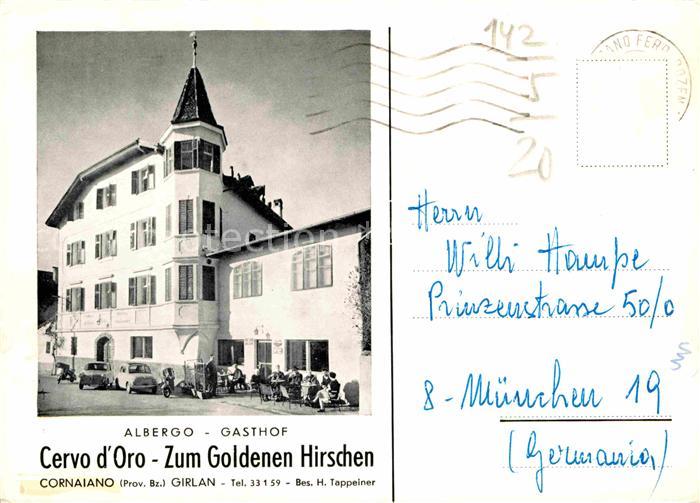Girlan Albergo Gasthof Cervo d Oro
