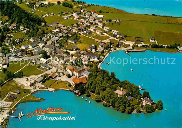 Mattsee Salzburg Fliegeraufnahme Seespitz Schlossberg