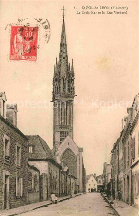 Saint-Pol-de-Leon Creis-Ker et la Rue Verderel