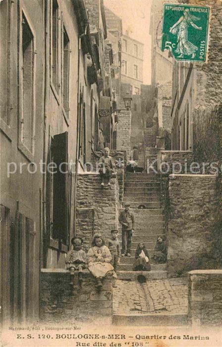 Boulogne-sur-Mer Quartier des Marins Rue dite des 108