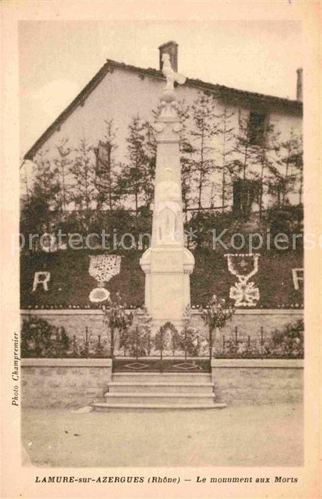 Lamure-sur-Azergues Le monument aux Morts