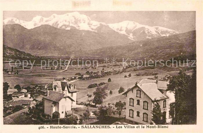 Sallanches Les Villas et le Mont-Blanc