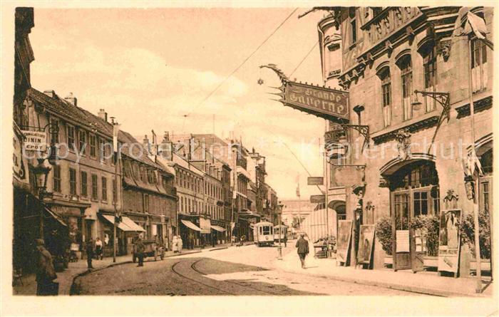 Belfort Alsace Grande Taverne Strassenbahn