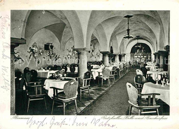 Bremen Ratskeller Halle und Bacchusfass