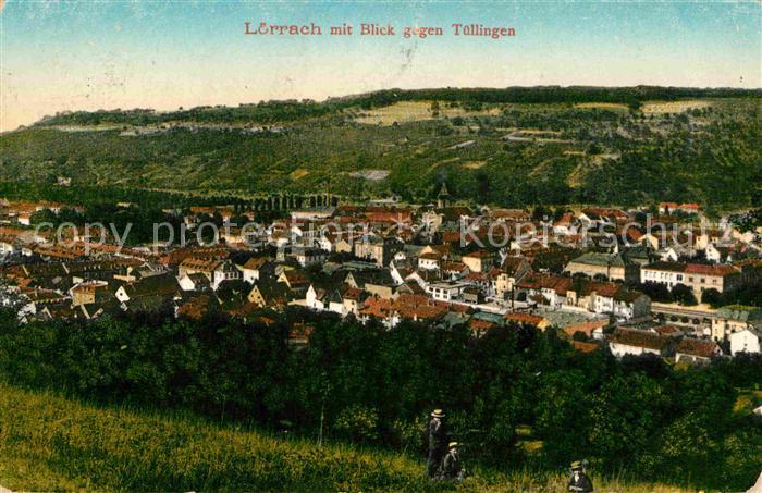LoeRRACH Baden BW Blick gegen Tuellingen