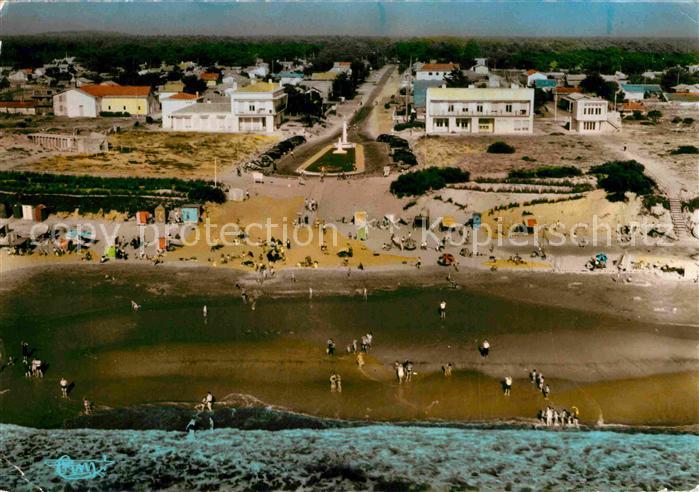 Montalivet les Bains Fliegeraufnahme Strand