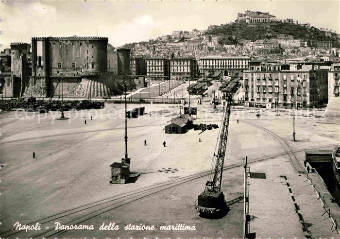 Napoli Neapel Panorama de la Station Maritime
