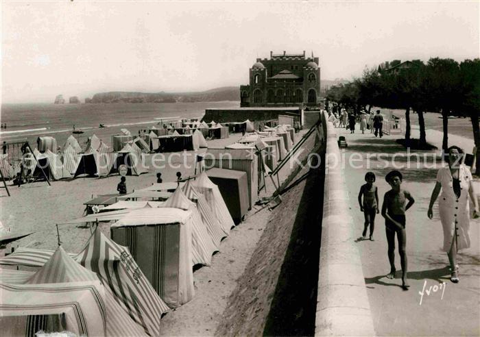 Hendaye Pyrenees Atlantiques La Plage et le Casino