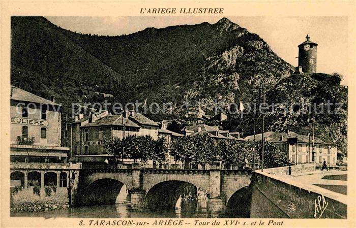 Tarascon-sur-Ariege Brücke Turm