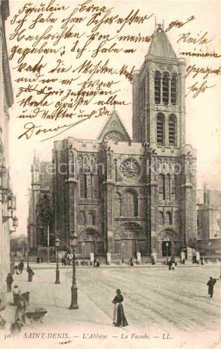 Saint-Denis Seine L'Abbaye La Facade
