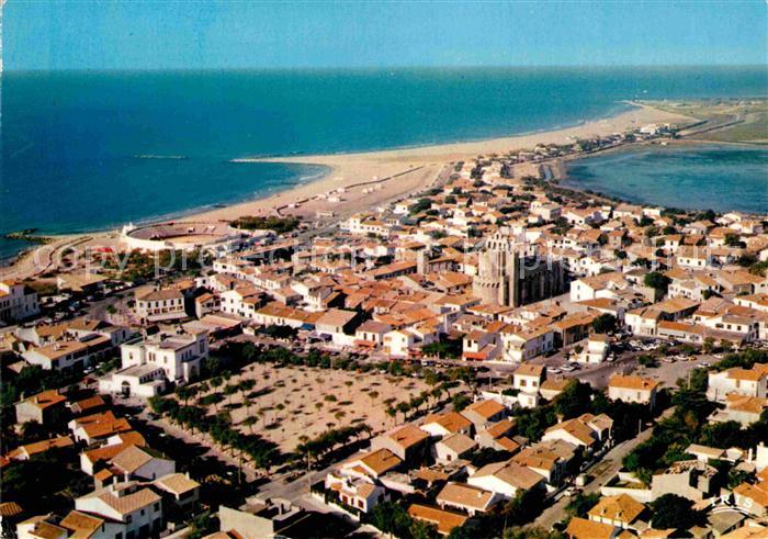 Saintes-Maries-de-la-Mer Fliegeraufnahme