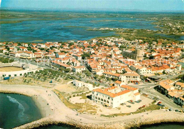 Saintes-Maries-de-la-Mer Fliegeraufnahme