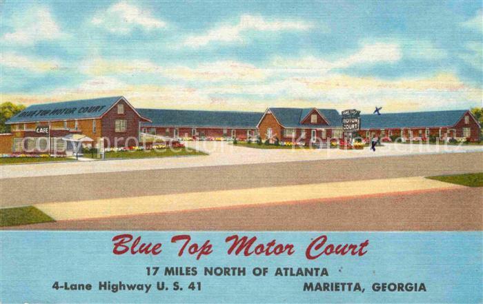 Marietta Georgia Blue Top Motor Court