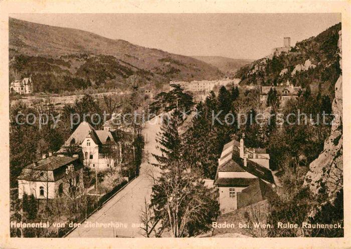 Baden Wien Helenental  Ruine Rauheneck