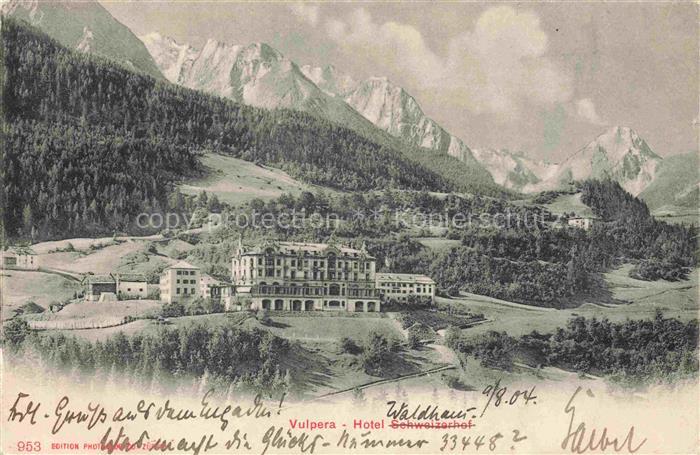 Vulpera Tarasp Schuls Scuol GR Hotel Schweizerhof