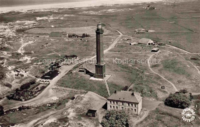 NORDERNEY Nordseebad Niedersachsen Fliegeraufnahme mit Leuchtturm