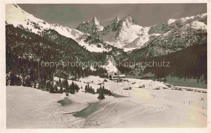 Preda Albula GR Hotel Preda Kulm mit Skifelder