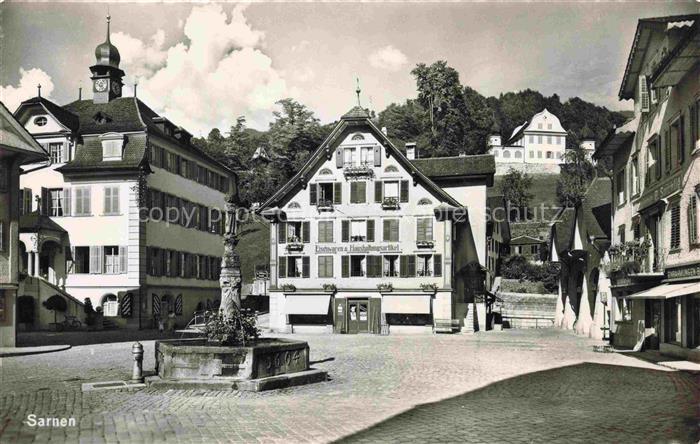 Sarnen Obwalden OW Marktplatz  Brunnen