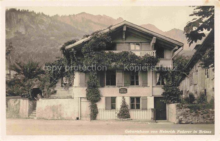 Brienz Brienzersee BE Geburtshaus von Heinrich Federer