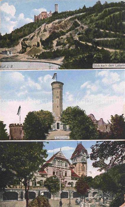 HOF  SAALE Bayern Blick zum Labyrinth Das Labyrinth Teilansicht