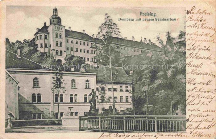 Freising Oberbayern Domberg mit neuem Seminarbau