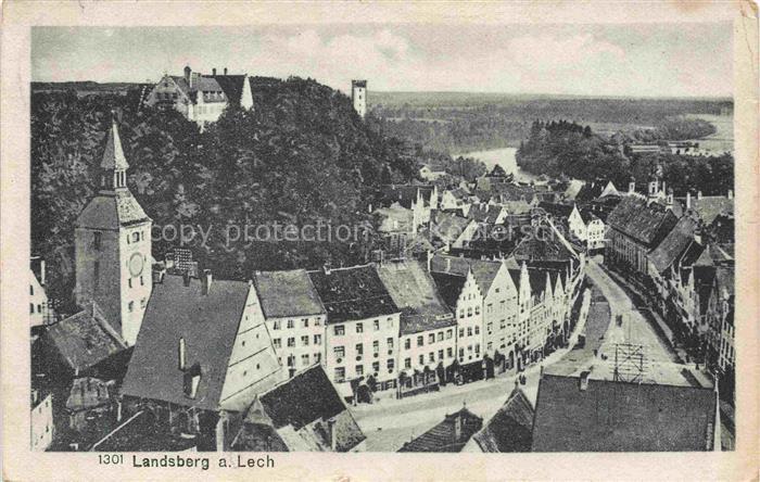 Landsberg Lech Bayern Panorama
