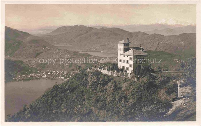 Monte-Bre Lugano TI Kulm Hotel mit Monte Rosa